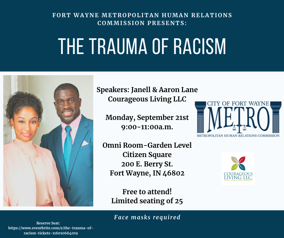 September 21st The Trauma of Racism Event Flyer